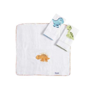 Imagem de Biramar Baby Boquinha Fralda Cremer 3 Peças Para Bebê Dinossauro Dos Bês Multicor