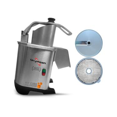 Imagem de Processador de Alimentos Corte Fatias 8mm e Cubos 8mm PA7 PRO 8x8x8mm (Pequeno) Bivolt - Skymsen