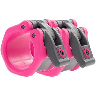 Imagem de Colar de barra olímpica Lock Jaw hexagonal 50 mm / 2" (rosa)