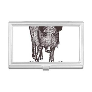 Imagem de Porta-cartões de visita estilo barroco com coroa de espada de javali