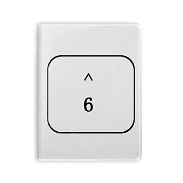 Imagem de Símbolo de teclado 6 Art Deco, moderno, caderno, capa de chiclete, diário de capa macia