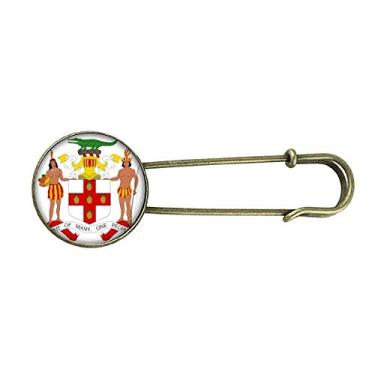 Imagem de Jamaica North America Emblema Nacional Retrô Metal Broche Clip Joias