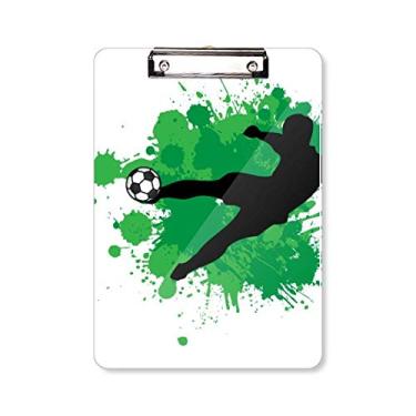 Imagem de Prancheta de futebol americano esportivo Penalty Kick A4