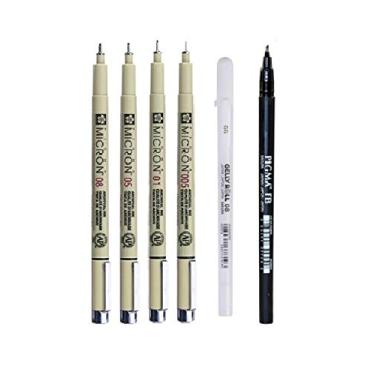 Imagem de Sakura Pigma Manga kit com 6 canetas