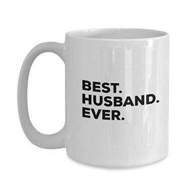 Imagem de Caneca Best Husband Ever – Copos de café presentes para marido – Ideia de presente para meu marido – Use para aniversário de casamento, noivado, dia dos namorados, Natal, aniversário, casamento