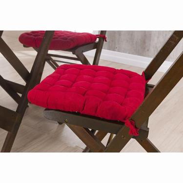 Imagem de Assento P/ Cadeira - Futton - Kalamar - 40cm X 40cm - Vermelho - Niazi