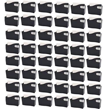 Imagem de Kit 48 Suporte Guardanapo Restaurante Bar Padaria Médio 14cm Porta Guardanapo Mesa Brinox Preto