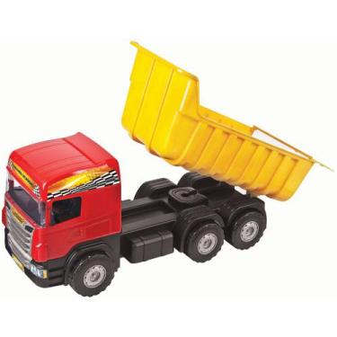 Imagem de Caminhão Caçamba Infantil De Brinquedo Grande Gigante De Plástico Refo