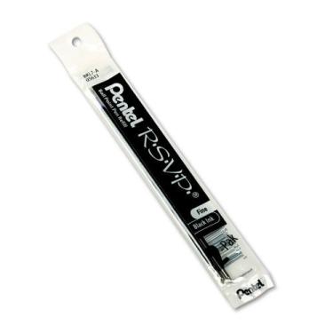 Imagem de Pentel Produtos - Refil Para Esferográfica Rsvp Fino Pacote Com 2. Tinta Preta Vendido Como 1 Pacote Secagem Rápida. Tinta Lisa. Linhas Consistentes. Duradouro. Entrega De Tinta Confiável.