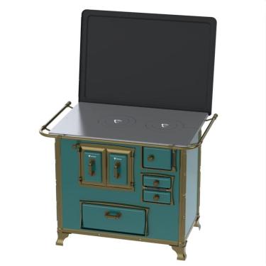 Imagem de Fogao a Lenha Venax GII n 2 Renaissance Turquesa