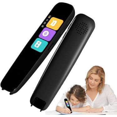 Imagem de Caneta de tradução inteligente - Caneta leitora de tradutor de idiomas portátil, caneta tradutora de idiomas com gravação inteligente, tradutor de digitalização portátil para alunos de idiomas/733 (C