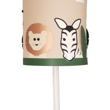 Imagem de Abajur Infantil Safari C pula Tecido 20x42 Cm  C qui5862
