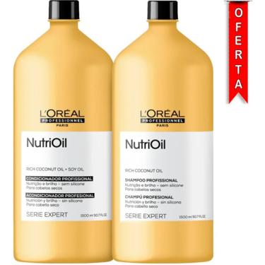 Imagem de Kit Nutrioil Loreal Shampoo 1500 + Condicionador Brilho