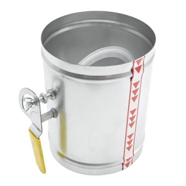 Imagem de Aynaxcol Amortecedor de volume manual de duto HVAC Regulador de fluxo de ar de 10 cm Amortecedor de Draft de duto de ar para sistema de ventilação de ar (15 cm)