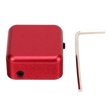 Imagem de OKJHFD Estojo magnético fechado para mini piscina portátil, suporte magnético para giz de bilhar Estojo portátil para giz de sinuca para piscina em liga de alumínio Acessórios (Röd)