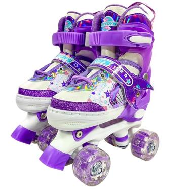 Imagem de Patins Quad Sereia Lilas Tamanho 34-37 (M)