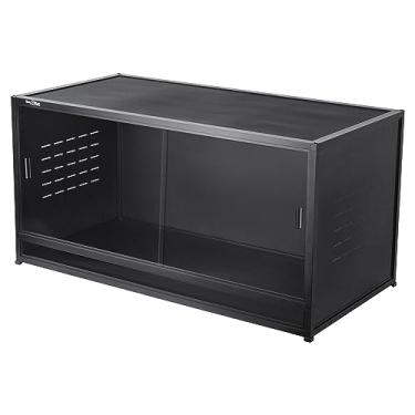 Imagem de Terrário para répteis de 101 x 40 cm x 40 cm ToxiRium grande PVC para répteis de 44 galões para lagartixa lagartixa cobra, ampla área de viveiro de reprodução com trava de portas deslizantes