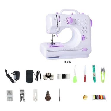 Imagem de Máquina De Costura Elétrica 12 Tipos Pontos, Pedal Elétrico maquina de coser,máquina de coser,maquina de coser para niñas,maquina para hacer pines,cosas para el hogar,maquina de toques,maquina de coser portatil,kit de costura,mini maquina de coser,costura,maquina de tejer,máquina de coser para niñas