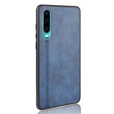Imagem de Capa para celular Huawei P30 Capa protetora robusta 360° protege seu telefone capa de couro suave para Huawei P30
