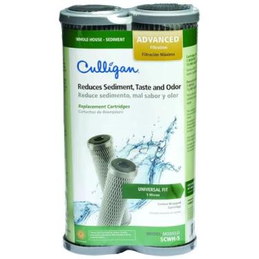 Imagem de Culligan Cartuchos de substituição para filtro de água da casa inteira SCWH-5, pacote com 2, preto