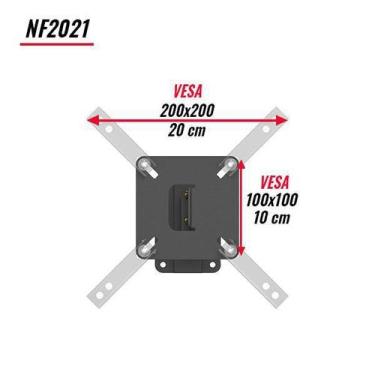 Imagem de Suporte Tv Inclinável 10 Até 48 Led/Lcd/3D Multiforma-Nf2021, 5 anos, 