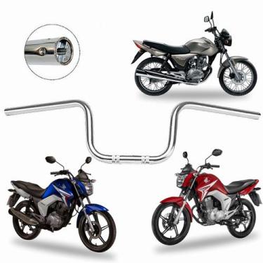 Imagem de Guidao c/suporte p/peso cromado titan150 14 - COMETA