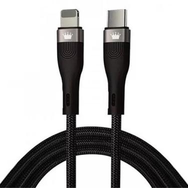 Imagem de Cabo de Dados USB-C p/Lightning 1M 20W PD CB815 Kimaster