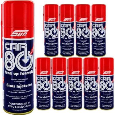 Imagem de KIT DESCARBONIZANTE CAR80 CAR 80 Limpa Bico E Carburadores - 10 UNIDAD