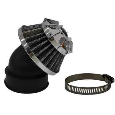 Imagem de Filtro De Ar Esportivo 36mm A 49mm 45 Graus Com Adaptador - S Parts, P