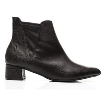 Imagem de Bota Feminina Piccadilly Cano Curto Salto Médio Grosso-Feminino