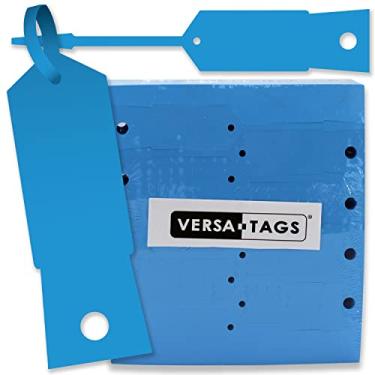Imagem de Etiquetas de chave de autobloqueio tamanho 4 1/2 X 3/4, Azul, 1000 Tags
