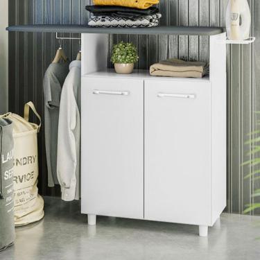 Imagem de Tábua de Passar Roupa Melissa 2 Portas Branco - Nicioli, Branco, Moder