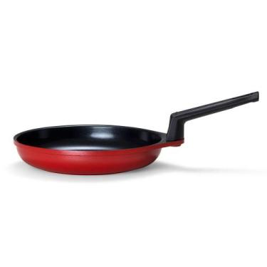 Imagem de Frigideira para Ovo em Alumínio 16cm Neoflam Vermelha