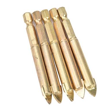 Imagem de Broca para telha cerâmica, broca lança hexagonal de alta dureza para perfuração(Pacote de 5 hexágonos de 10 mm)