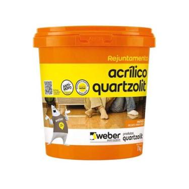Imagem de Rejunte Acrílico Pronto p/uso 1kg Quartzolit Diversas cores, CINZA PLA