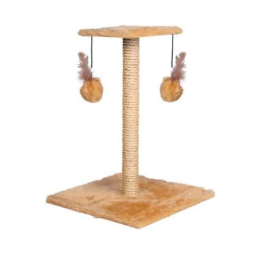 Imagem de Arranhador Para Gatos Poste com Brinquedo Gato Gigante Duplo Exclusivo