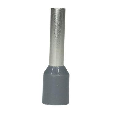 Imagem de Terminal ilhos tubular isolado 4,0mm² cinza 10 unidades - CONECTOR ELÉ