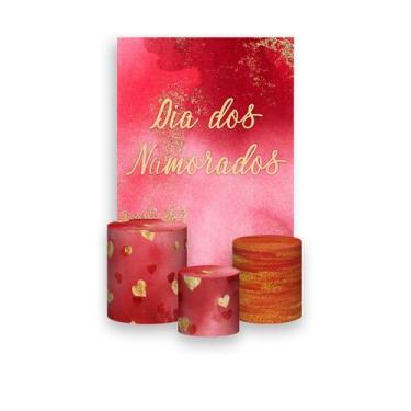 Imagem de Painel De Festa Vertical 1,50 x 2,20 + Trio De Capas Cilindro - Dia do