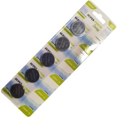 Imagem de Pilha Bateria Lithium Moeda Cr2025 3V - 5 Unidades Cartela - Super Pow