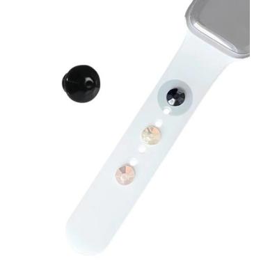 Imagem de Charm Strass Pingente Compatível Com Pulseira Apple Watch - Baú Do Vik