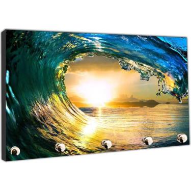Imagem de Porta Chaves Surf Surfista Mar Praia Prancha Organizador Chaveiros - V