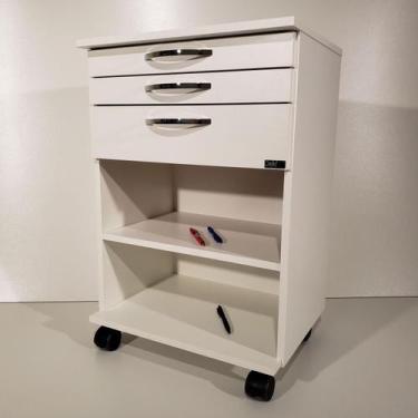 Imagem de Armário Auxiliar Odontológico Com 2 Nichos E 2 Gavetas - Deki Móveis C