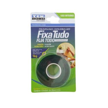 Imagem de Fita Dupla Face Acrílica Transparente Fixa Tudo Áreas Internas 25mmx2m