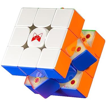 Imagem de CuberShop QY X Man Tornado V3 M UV Coated (Pioneer with MagLev), 2023 New 3x3 Magnetic Speed Cube, QY Tornado V3 Pioneer UV, 3x3x3 Smooth and Fast Speed Cube, Magic Clothes UV Coated