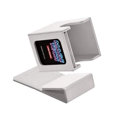 Imagem de Mage Tech Commander Deck Box Lite - Card Display com Mini Snap Card Holder & Removível, Fita 100+ Cartas Únicas, Ideal para MTG, PTCG, OPCG, SWU & Mais (Branco)