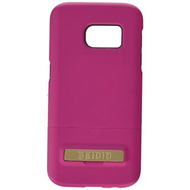 Imagem de Seidio SURFACE com suporte de metal e combo de coldre para Samsung Galaxy S7 – embalagem não varejista – rosa escuro/marrom chocolate