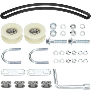 Imagem de GREHUA Kit de guia de rolo ajustador de tensor de corrente de polia de arco para 48cc 49cc 50cc 60cc 66cc 80cc 2 tempos 4 tempos motor a gás bicicleta motorizada mountain bike peças de corrida