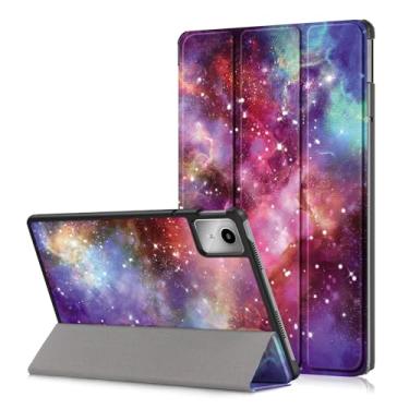 Imagem de Xuanbeier Capa para Lenovo Tab M11 TB330FU de 11 polegadas 2024, capa protetora inteligente com suporte fino para Lenovo Tab M11 TB330FU/Pad 2024 TB331FC com função despertar/hibernar automática,