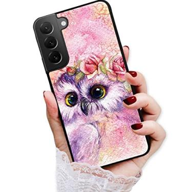 Imagem de Para Samsung S24, para Samsung Galaxy S24, capa traseira macia protetora durável, HOT12417 Coruja de flor fofa 12417