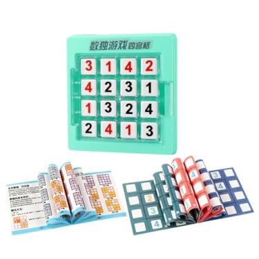 Imagem de predolo Sudoku quebra-cabeça jogo de pensamento teaser brinquedos sudoku tabuleiro de jogo para pré-escolar aniversário habilidades sociais interação de, Verde